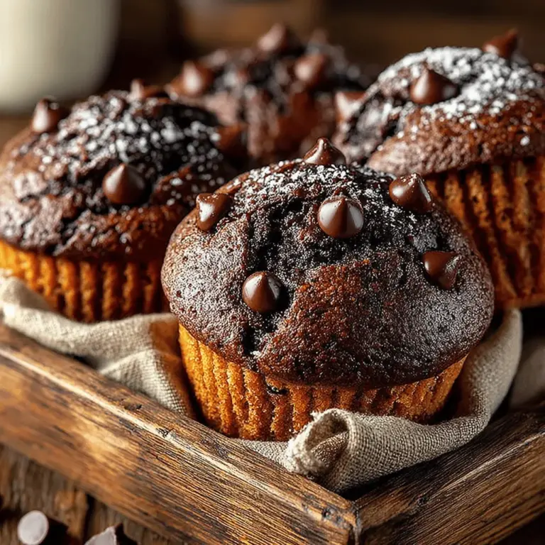 Chocolate Zucchini Delight Muffins are an irresistible addition to any baking repertoire, masterfully blending the indulgent taste of rich chocolate with the subtle earthiness of zucchini. This delightful recipe stands out not only for its unique flavor combination but also for its nutritional benefits, making it an excellent choice for those who wish to sneak in more vegetables into their diet without forgoing the pleasure of a sweet treat. Whether you're a seasoned baker or a novice in the kitchen, these muffins offer an easy yet satisfying way to enjoy a guilt-free dessert that the whole family will love.