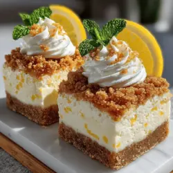 Zesty No-Bake Lemon Cheesecake Cookie Bars