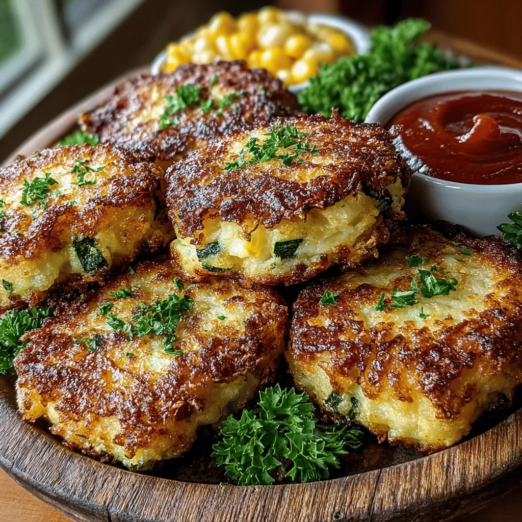 Zesty Zucchini Corn Parmesan Bites are an exciting way to incorporate fresh vegetables into your diet while satisfying your snack cravings. This delightful recipe combines the subtle sweetness of zucchini and corn with the rich, savory notes of Parmesan cheese, creating a bite-sized treat that is perfect for any occasion. Whether you're looking for a healthy appetizer for your next gathering or a nutritious snack to enjoy at home, these bites offer a creative solution that doesn't compromise on flavor.