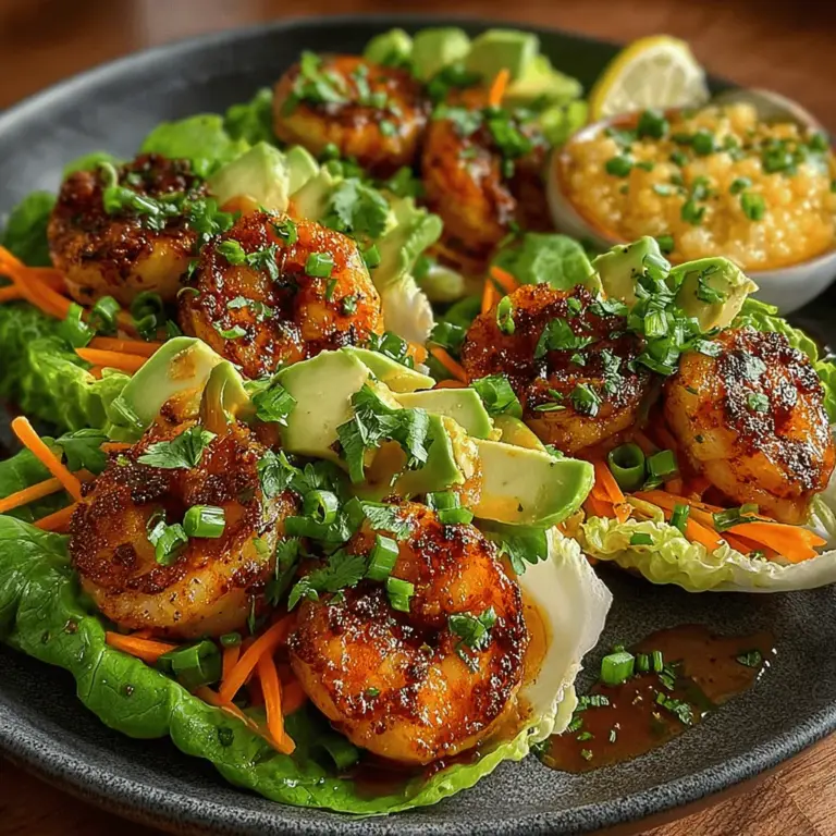 When it comes to a quick, healthy, and utterly delicious meal, Zesty Lemon Garlic Shrimp Lettuce Wraps stand out as a top contender. This dish not only delivers a burst of flavor with each bite, but it also offers a refreshing take on traditional wraps by substituting high-calorie tortillas with crisp, nutrient-rich lettuce. Perfect for a light lunch, dinner, or even as an appetizer for gatherings, these wraps showcase the wonderful combination of succulent shrimp, zesty lemon, and aromatic garlic, all nestled within the gentle embrace of lettuce leaves.
