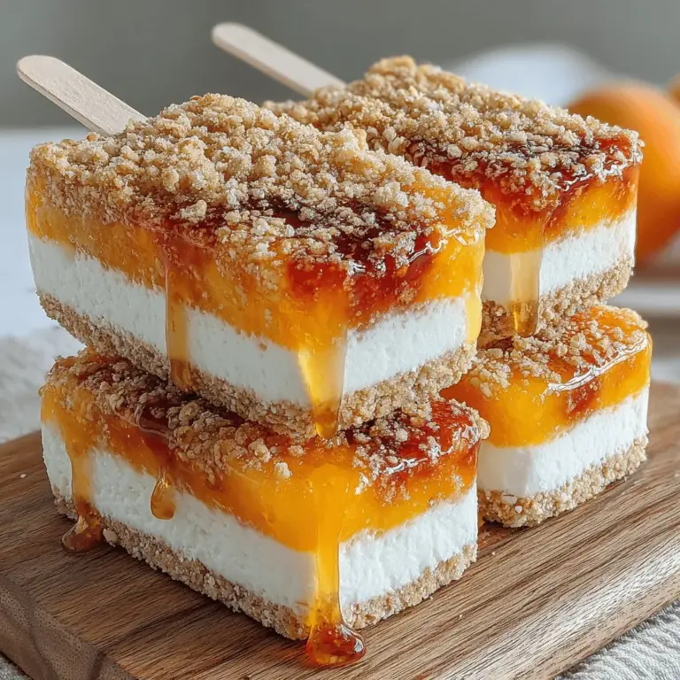 When the temperature rises and summer is in full swing, finding ways to stay cool while indulging in delicious treats becomes a delightful challenge. Enter the Frozen Peach Cobbler Yogurt Pops—a refreshing, healthier alternative to traditional ice cream that captures the essence of a classic dessert. These pops not only satisfy your sweet tooth but also provide a burst of fruity flavor, making them an appealing option for both kids and adults alike.