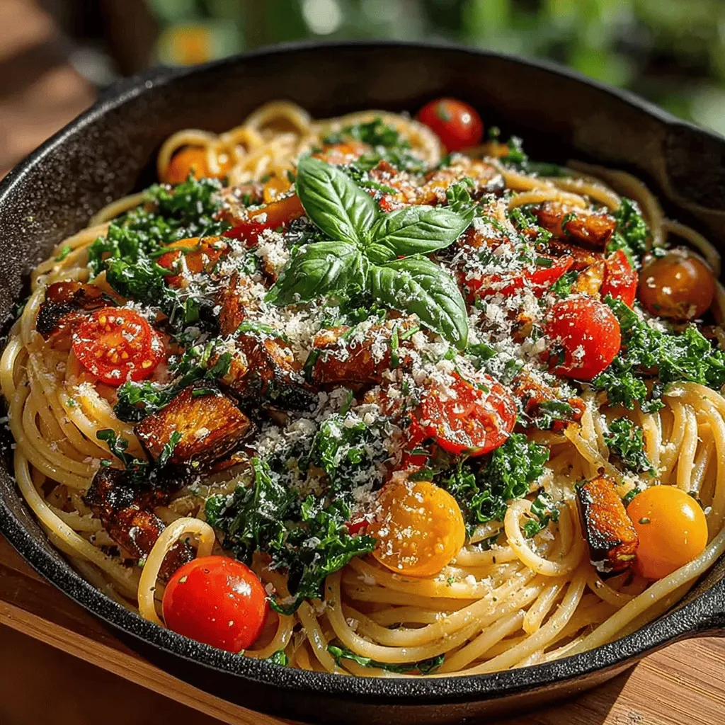 Vibrant Eggplant & Kale Pasta is more than just a meal; it’s a celebration of colors, flavors, and nutrition all in one bowl. This dish appeals to both the eyes and the palate, making it an excellent choice for anyone looking to elevate their dining experience while infusing their meal with wholesome ingredients. Packed with a variety of vegetables, this pasta dish not only tantalizes your taste buds but also offers a treasure trove of health benefits that are hard to resist.