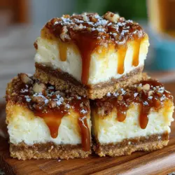 Heavenly Caramel Apple Cheesecake Bars