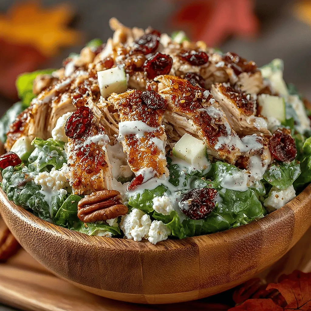 As the leaves begin to change and the air turns crisp, autumn offers a unique opportunity to celebrate the bounty of the season. This time of year not only brings stunning visuals of vibrant foliage but also an abundance of fresh, seasonal ingredients that can elevate your meals. Incorporating these ingredients into your cooking is a delightful way to connect with nature and embrace the flavors that fall has to offer. One such dish that perfectly encapsulates the essence of autumn is the Autumn Delight Harvest Chicken Salad with Cranberries. This recipe is a harmonious blend of savory and sweet, featuring tender chicken, tart cranberries, crunchy pecans, and crisp apples, making it an ideal dish for seasonal gatherings or a nourishing lunch.