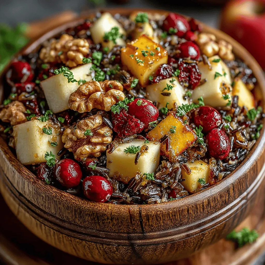 As the leaves begin to change and the air turns crisp, the culinary world shifts toward dishes that celebrate the bounty of fall. One such dish that captures the essence of the season is Cranberry Apple Wild Rice Pilaf Delight. This vibrant and hearty recipe harmonizes the tartness of cranberries with the sweetness of apples, all while embracing the earthy notes of wild rice. Not only does this dish provide a symphony of flavors, but it also serves as a nourishing option that can be enjoyed as a side or a main course, making it a versatile addition to your autumn table.