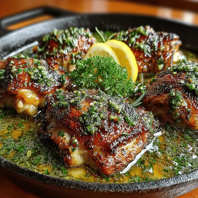 If you're searching for a dish that combines rich flavors with minimal effort, look no further than Garlic Butter Chicken Thighs. This recipe epitomizes comfort food, delivering succulent, juicy chicken enveloped in a velvety garlic butter sauce that is sure to impress. Whether you're preparing a weeknight meal for your family or hosting friends for a special dinner, this dish strikes the perfect balance between simplicity and gourmet appeal.
